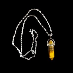 Tiger’s Eye Crystal Pendant Necklace